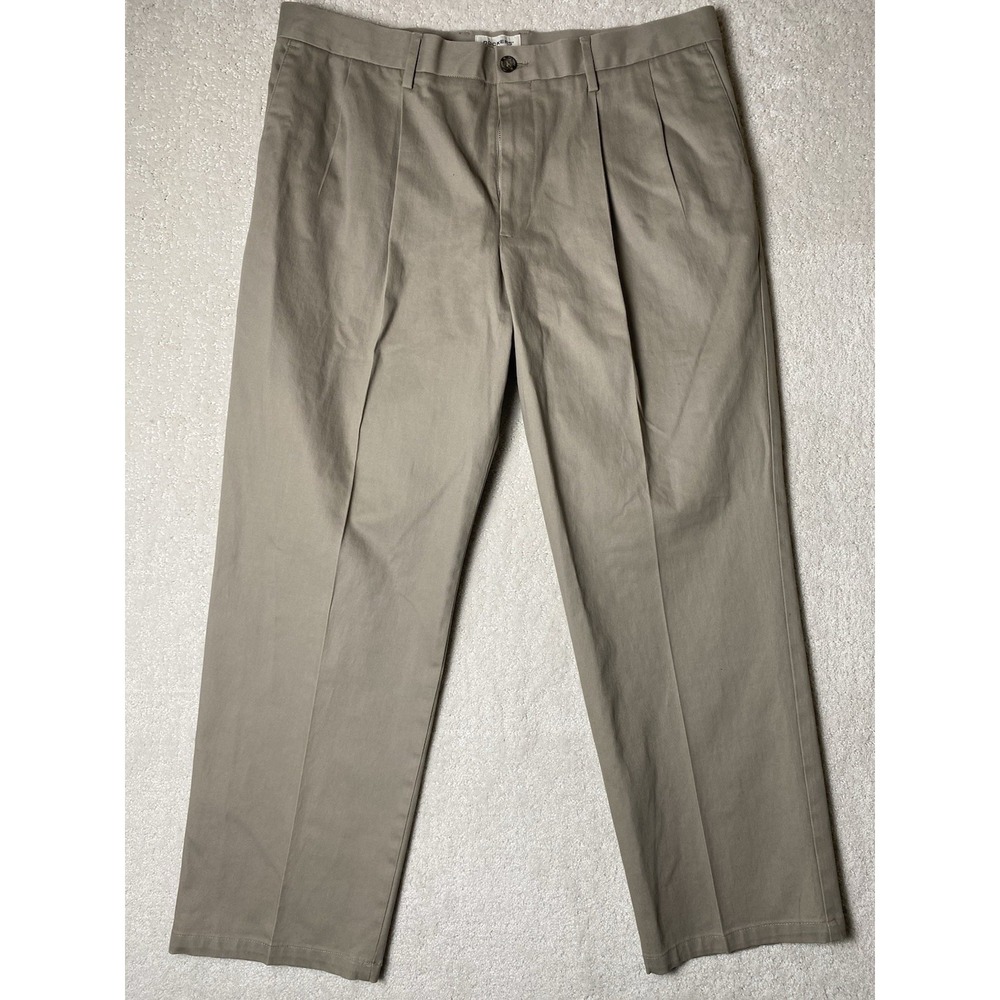 Dockers Signature Khaki Classic Fit‎ Straight Leg Chino Pants Men's 38x30 Tan